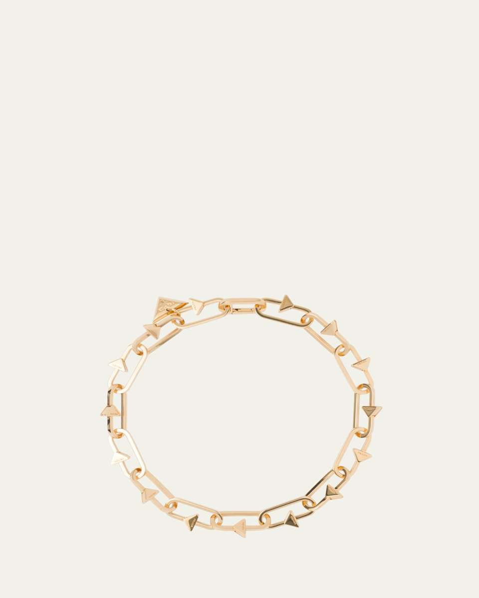 Triangle Chain Brass Necklace